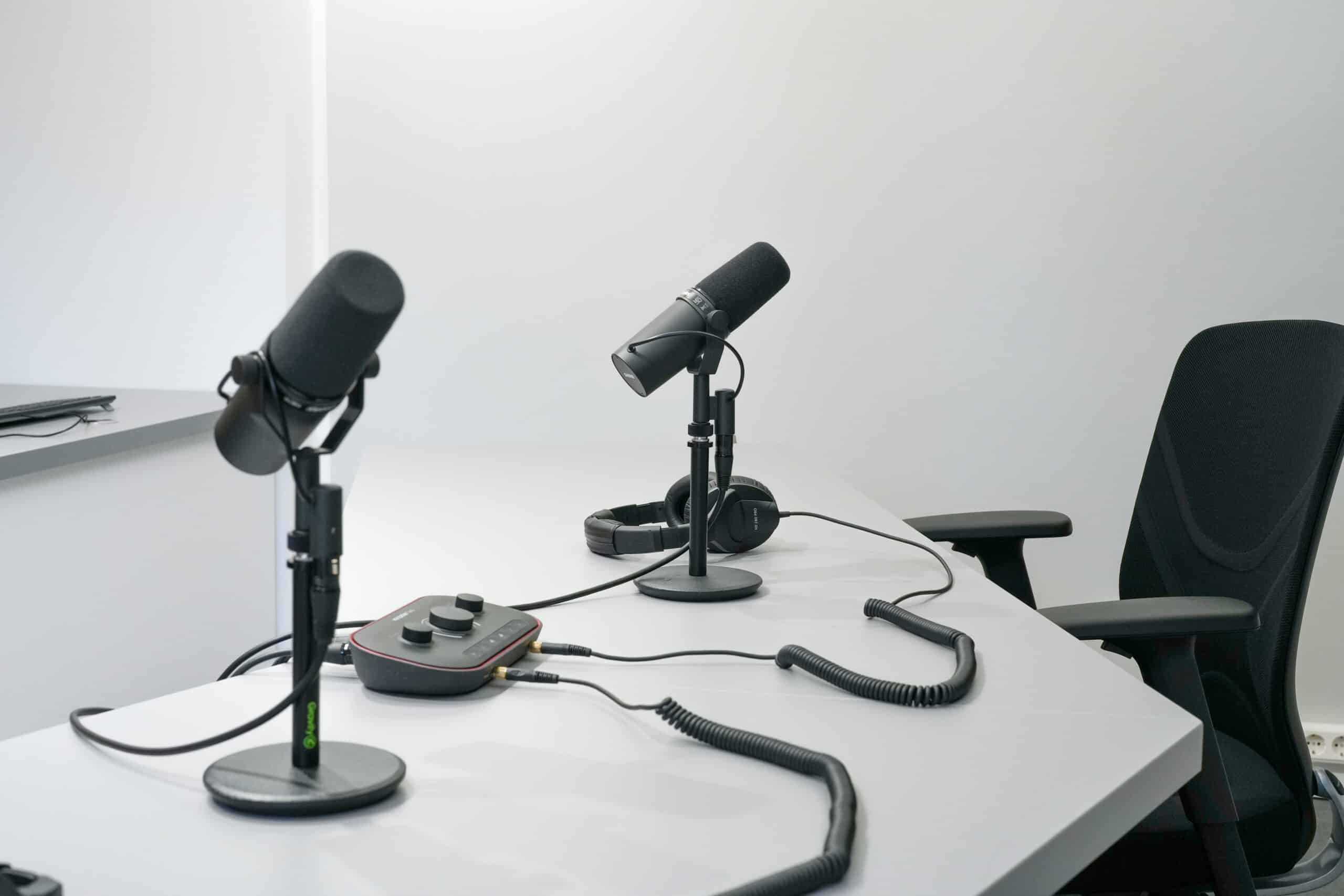Bild der Podcastausstattung des MK-Creativstudios